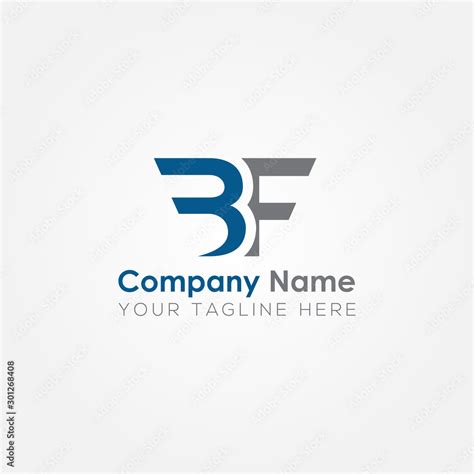 Initial BF Letter logo vector template design. Linked Letter BF Logo ...