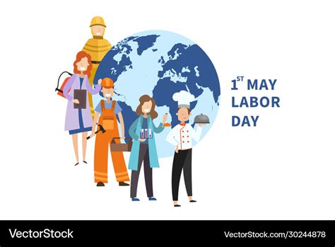 1st may labor day poster design Royalty Free Vector Image