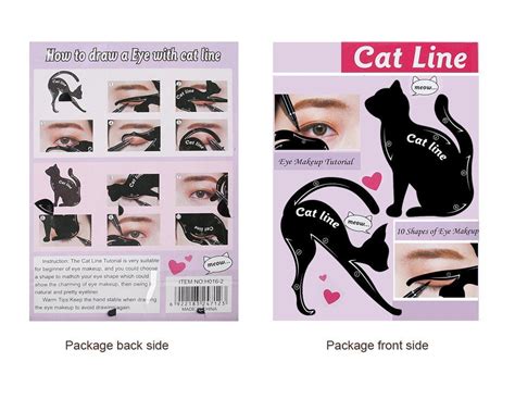 Cat Eye Eyeliner Stencil Makeup Eyes Liner Stencil Models Eyeshadow ...