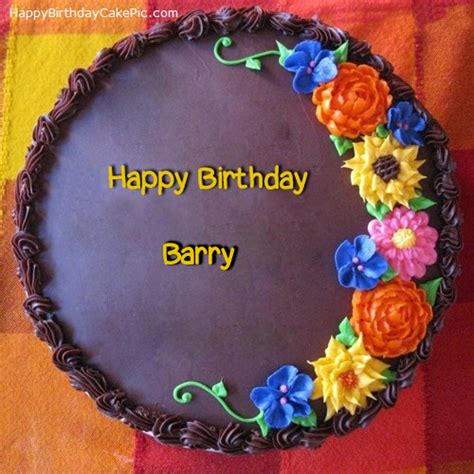 Awesome Flower Birthday Cake For Barry