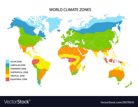 World Climate Zones Map - Aleece Lorianne