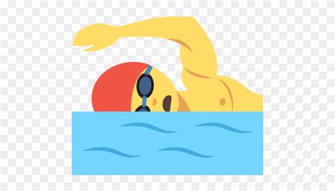 Swimmer Emoji - Swimming Emoji - Full Size PNG Clipart Images Download