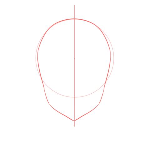 How to draw the head and face – anime-style guideline front view ...