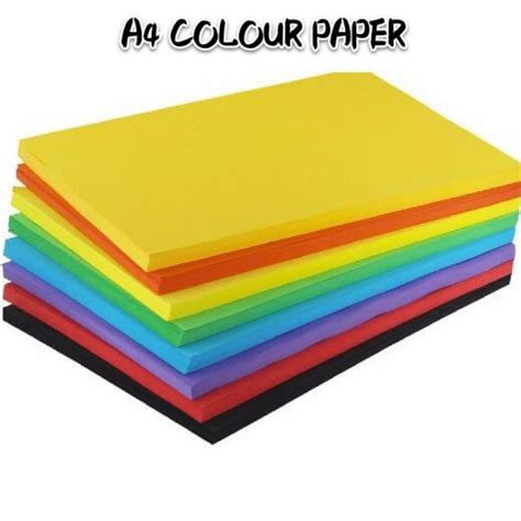 A4 Colour Paper 80gsm 100 Sheets Kertas Warna | Shopee Malaysia