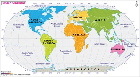 Political Map Of World Continents - Corene Charlotte