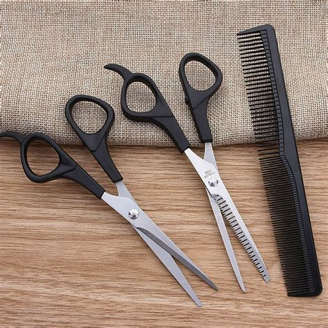 3 Pcs Hair Scissors Cutting Shears Salon Barber Hair Cutting Thinning ...