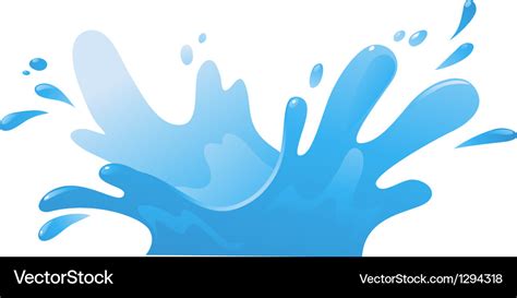 Water splash Royalty Free Vector Image - VectorStock