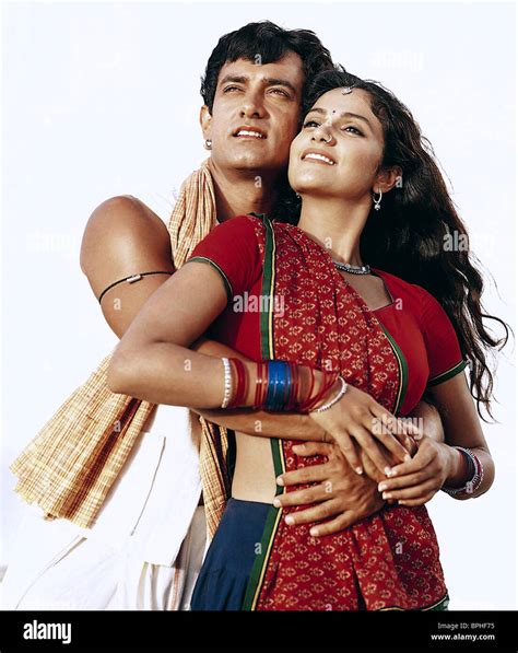 AAMIR KHAN & GRACY SINGH LAGAAN: ONCE UPON A TIME IN INDIA (2001 Stock ...