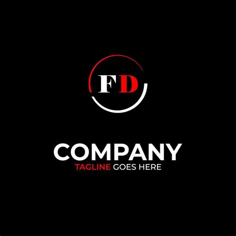 FD creative modern letters logo design template 30509914 Vector Art at ...