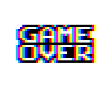 Game over pixel art