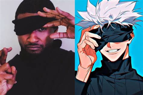 Usher's Gojo transformation: A victory for Jujutsu Kaisen fans