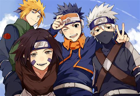 Download Team Minato and Obito, Ready for Battle. Wallpaper ...