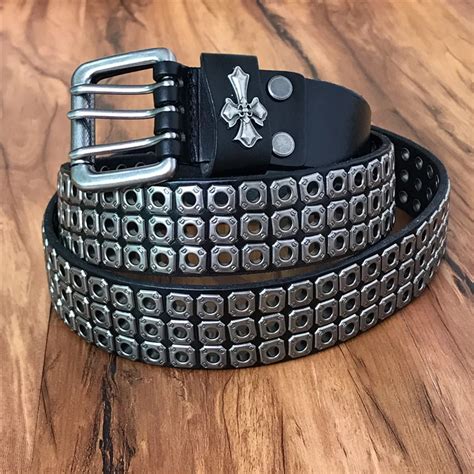 Heavy Metal Cowboy Punk Belt Genuine Leather Hip Hop Belts For Men ...