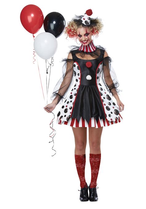 Adult Creepy Clown Costume Dress | Evil Clown Costumes - $39.99