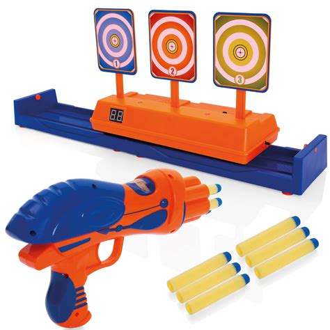 Buy Tevo Moving Nerf Target & Foam Blaster With Bullets Set ...