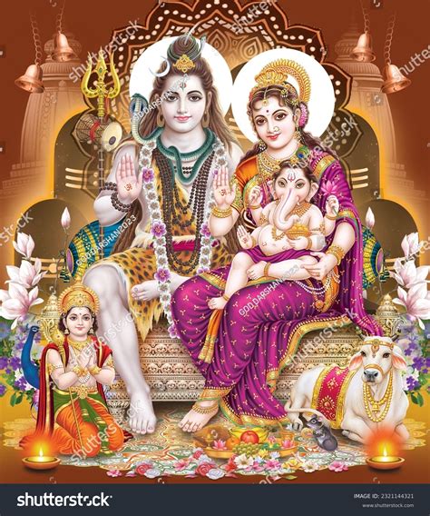 378 Lord Shiva Family Images, Stock Photos, and Vectors | Shutterstock