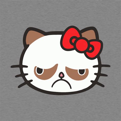 Hello Grumpy, A T-Shirt Design That Joins Grumpy Cat & Hello Kitty