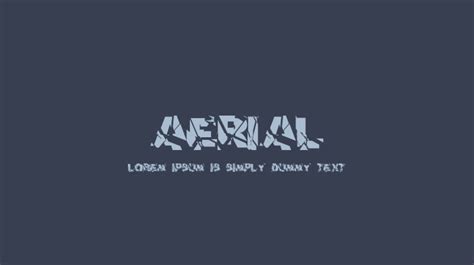 aerial Font : Download Free for Desktop & Webfont