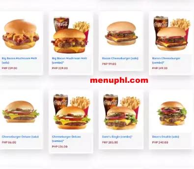 WENDY’S PHILIPPINES MENU & UPDATED PRICES 2023