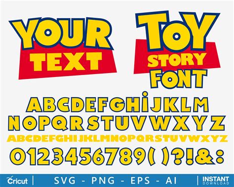 Toy Story Font Layered Svg Toy Story Svg Toy Story Font Etsy ...