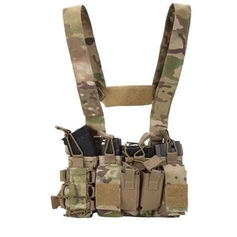 Tactical Chest Rig with 4 Molle Pouches - Military Tactical Chest ...