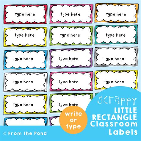 Classroom labels to organize your classroom equipment. — From the Pond