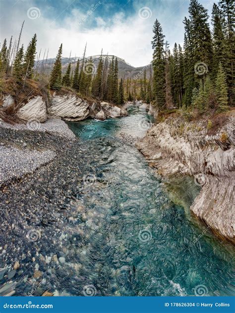 Banff National Park in Canada Stock Photo - Image of summer, lights ...