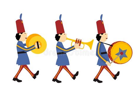 Marching Band Cartoon ~ Marching Band Vector Clipart Eps Images. 521 ...