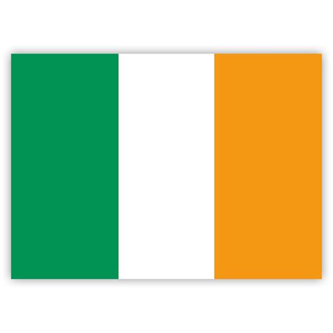 10 Irish Flag Stickers - 7.4 x 5.2cm - Ireland Vinyl Stickers ...