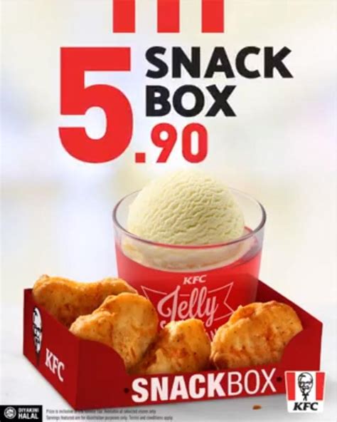 KFC Snack Box only RM5.90 at Selected Stores