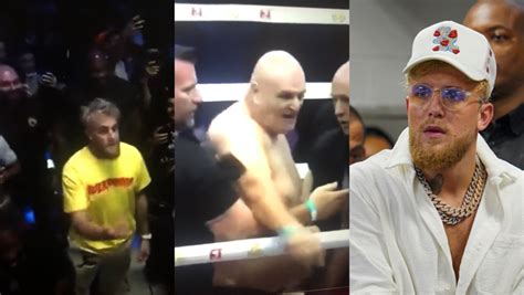 Tyson Fury’s dad tries to fight Jake Paul at Mayweather vs. Deji Event ...