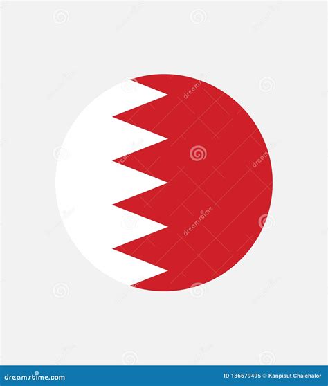 Bahrain Flag, Official Colors and Proportion Correctly. National ...