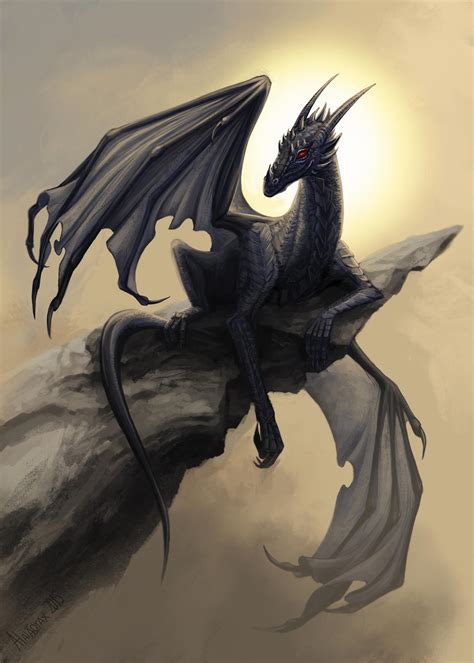 Black dragon by Alaiaorax on DeviantArt