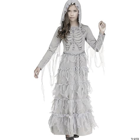 Girls Deluxe Haunted Victorian Ghost (Phantom) Halloween Costume ...