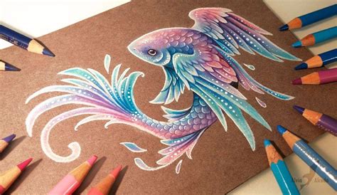 Fish Color Pencil Drawing By Alvia Alcedo 3