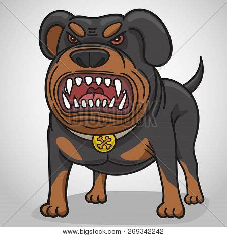 Cartoon Angry Dog Vector & Photo (Free Trial) | Bigstock