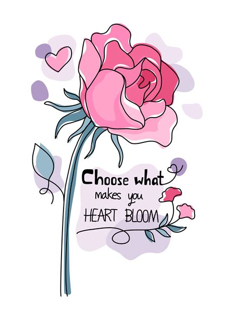 Rose design and doodle style inspirational quotes for t-shirts, bags ...