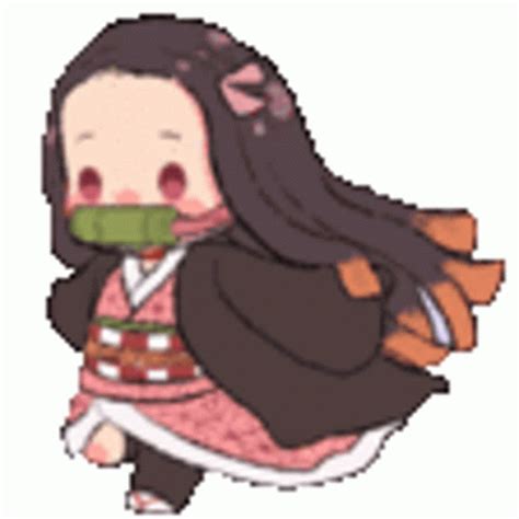 Cute Nezuko GIF - Cute Nezuko Run - Discover & Share GIFs