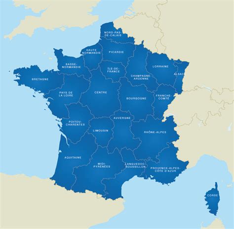 Editable map of French regions - Maproom