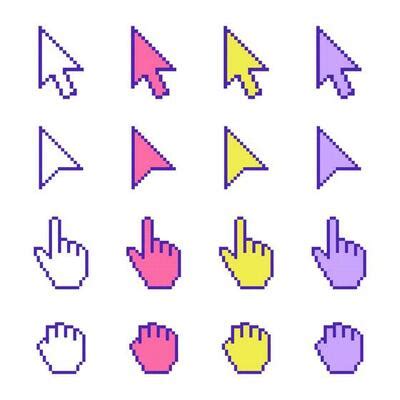 Pixel Cursors Vector Art, Icons, and Graphics for Free Download