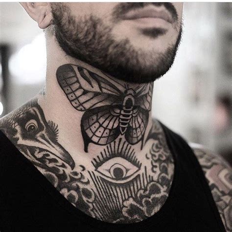 Butterfly Neck Tattoo Men - Butterfly Mania