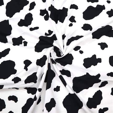 Cow Print Fabric - Etsy