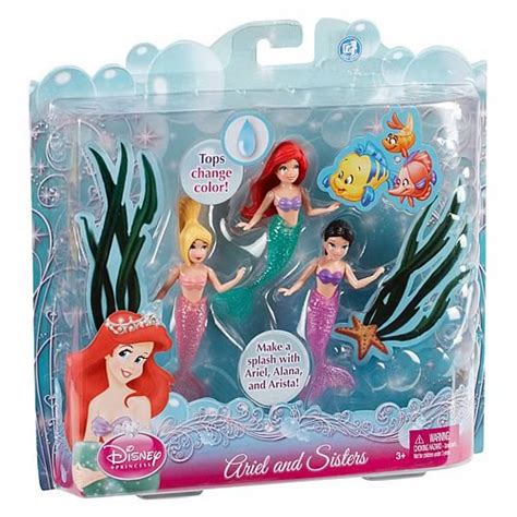 Disney Princess Ariel And Sisters Dolls Mermaid Dolls 7Pk ...