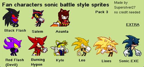 Fan Characters sonic battle style pack 3 by BaysenAhiru427 on DeviantArt