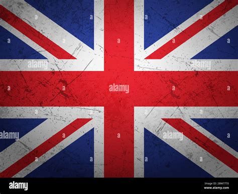 Grunge UK flag textured background. Vector illustration Stock Photo - Alamy