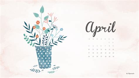 April 2016 free calendar wallpaper – desktop background