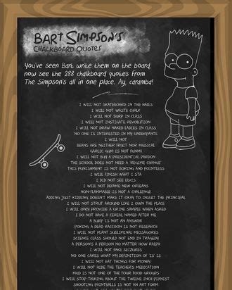 Read a Comprehensive List of Every Bart Simpson Chalkboard Quote Ever