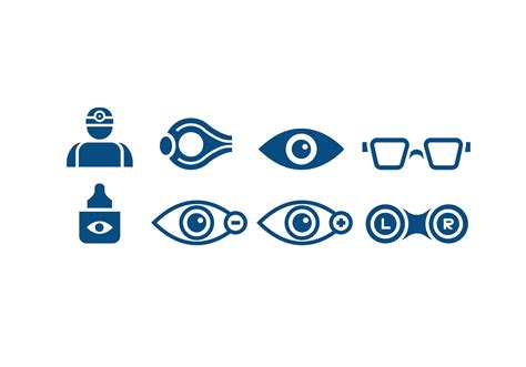 Medical Eye Doctor Icons 141755 Vector Art at Vecteezy