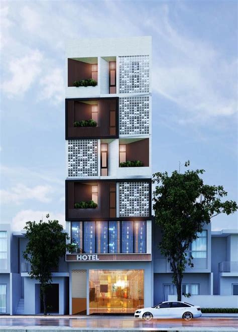 Modern Small Hotel Exterior Design