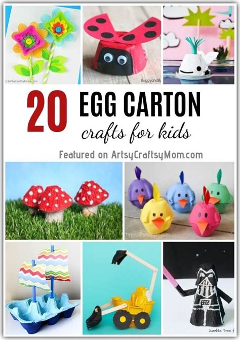 Cutest DIY Recycling Egg Carton Mushroom Craft for Kids